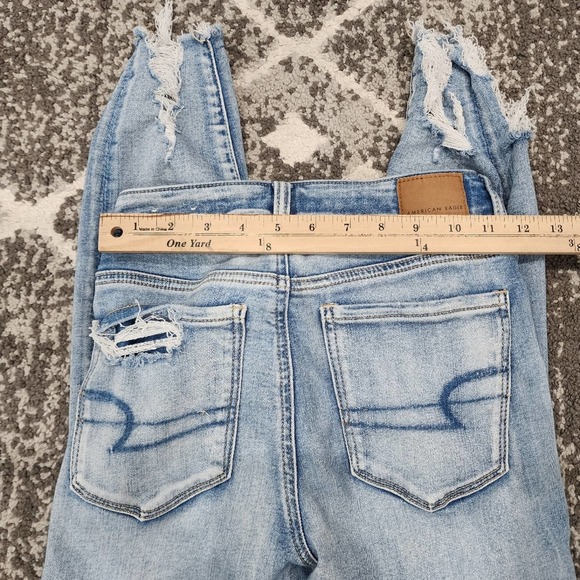 American eagle light wash next level stretch women's size 2 hi rise jeggings - Picture 9 of 9